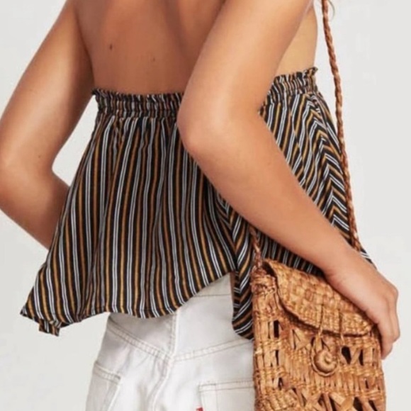 Faithfull The Brand Sun's Out Crop Bandeau Top + ES Torrent Pant Matching Set - Picture 5 of 7